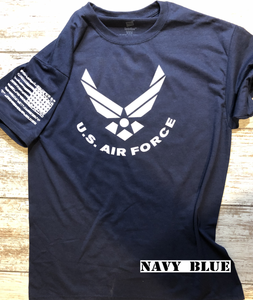 Air Force T-Shirt Curved Logo
