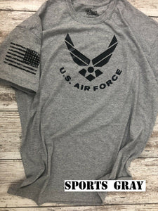 Air Force T-Shirt Curved Logo