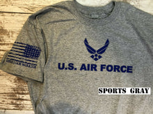 Load image into Gallery viewer, U.S. Air Force Silver &amp; Blue T-Shirt