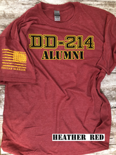 Load image into Gallery viewer, DD-214 Alumni Gold &amp; Black T-Shirt